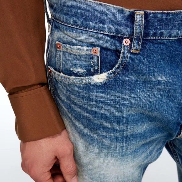 Saint Laurent Mid Rise Button Fly Straight Jeans 34 NWT NEW - Picture 3 of 13